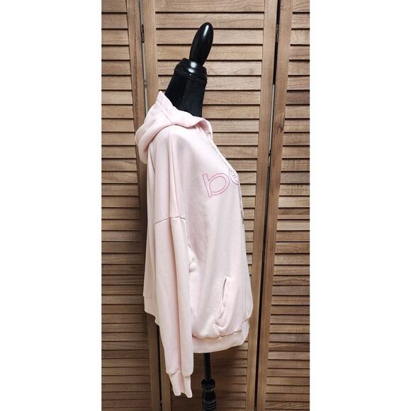Bebe Sport Women’s Athletic Fleece Pink Plus Size 3X Hoodie Pullover Sweater - Picture 3 of 7